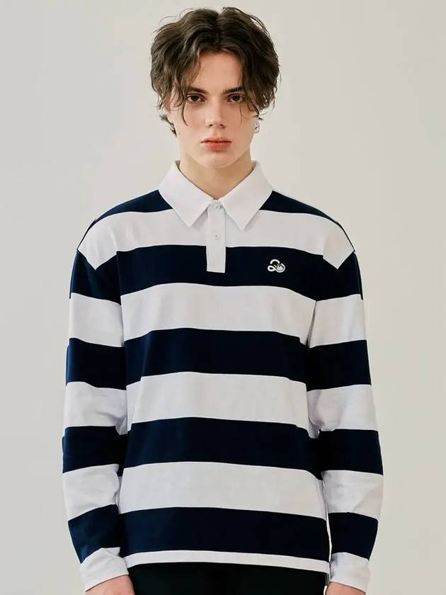 Striped collar sweatshirt NAVY - 20THHOLE - BALAAN 4