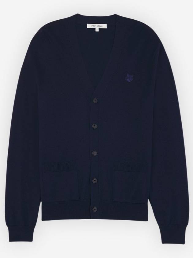 Bold Fox Head Patch Regular Cardigan Navy - MAISON KITSUNE - BALAAN 2