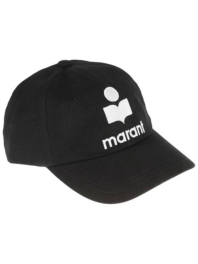 Tyron Embroidered Logo Ball Cap Black - ISABEL MARANT - BALAAN 3