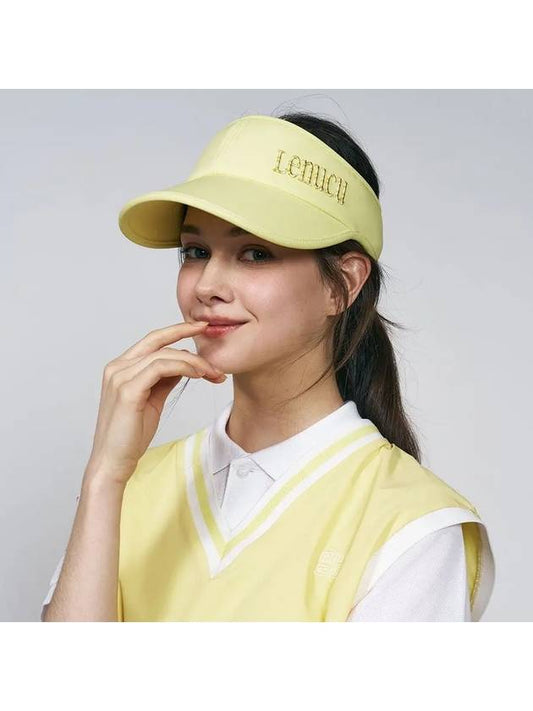 Embroidered Logo Sun Visor Women s Golf Hat NUFSUCP112RM - LENUCU - BALAAN 1