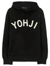 Yohji Logo Cotton Hoodie Black - Y-3 - BALAAN 2