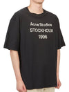 Logo Print Cotton Short Sleeve T-Shirt Fade Black - ACNE STUDIOS - BALAAN 4