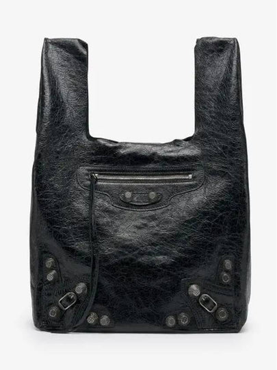 Men's Le Cagole Tote Bag Black - BALENCIAGA - BALAAN 2