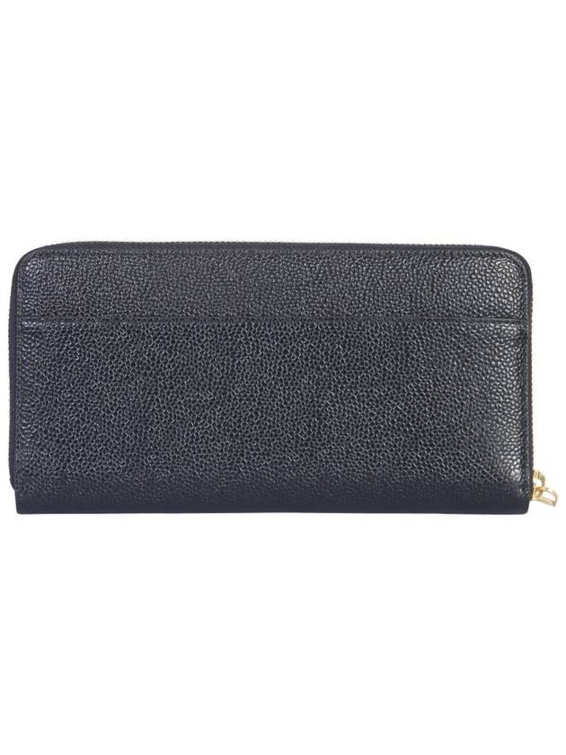 Grosgrain Tab Leather Continental Long Wallet Black - THOM BROWNE - BALAAN 7