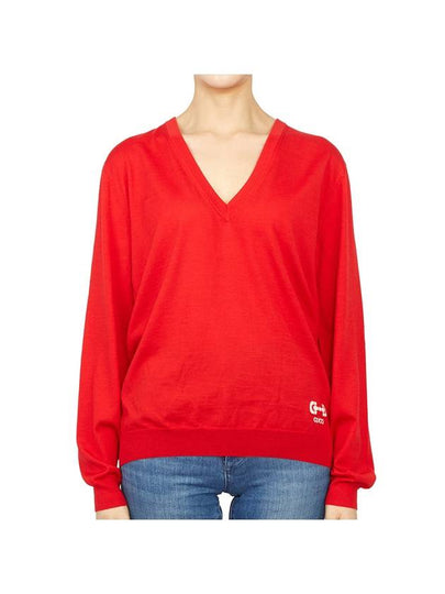 Women's Horsebit Knit Top Red - GUCCI - BALAAN 2