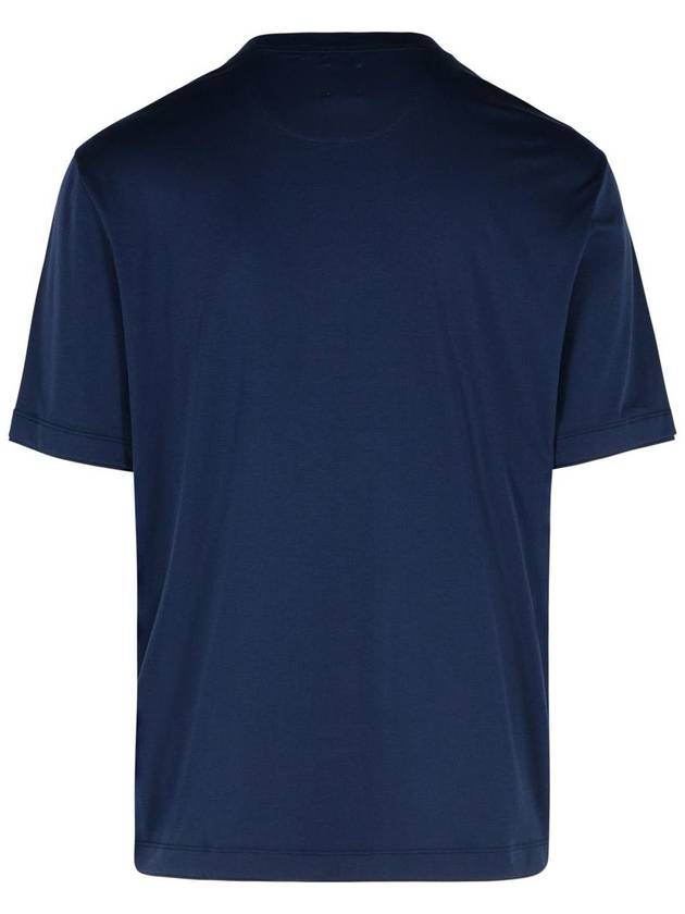 Eleventy Blue Cotton T-Shirt - ELEVENTY MILANO - BALAAN 3