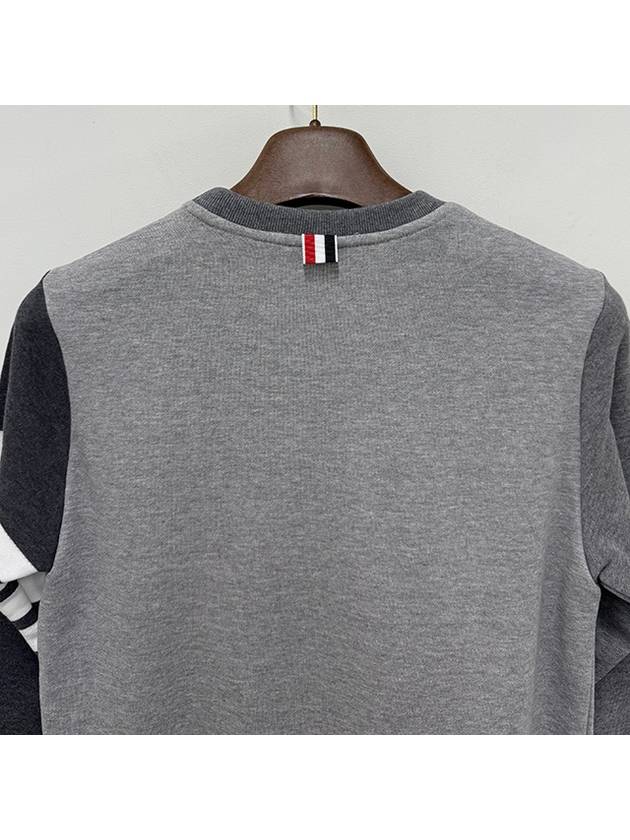 4 Bar Striped Knit Top Grey - THOM BROWNE - BALAAN 7