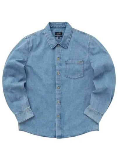 Vittorio Brodee Overshirt Pale Blue - A.P.C. - BALAAN 2