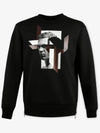 Steve McQueen Print Neoprene Sweatshirt Black - NEIL BARRETT - BALAAN 3