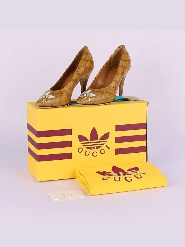 GG Supreme Pumps Heel Yellow - GUCCI - BALAAN 7