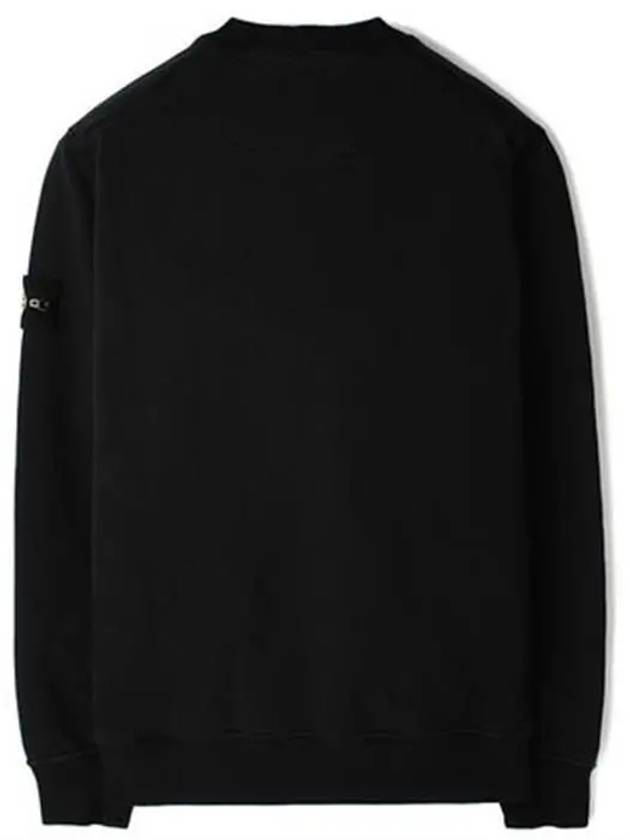 Compass Patch Cotton Sweatshirt Black - STONE ISLAND - BALAAN 5