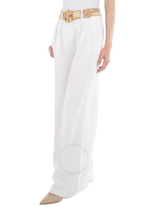 straight pants 3824PSS231 IVO white - ZIMMERMANN - BALAAN 3