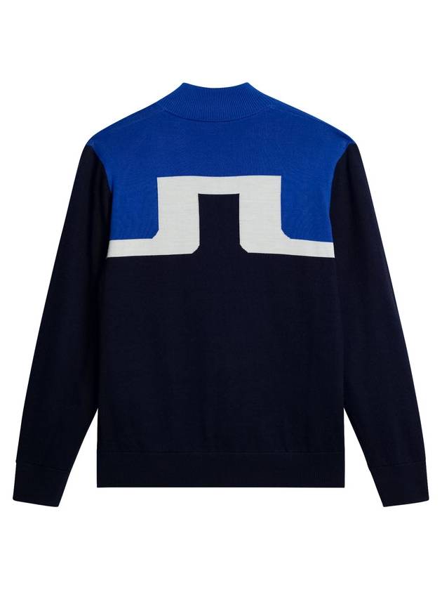 Jeff Half Zip Windbreaker Knit Top Jl Navy - J.LINDEBERG - BALAAN 3