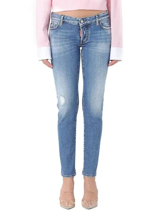 Denim Straight Pants S72LB0704S30663470 Blue - DSQUARED2 - BALAAN 2