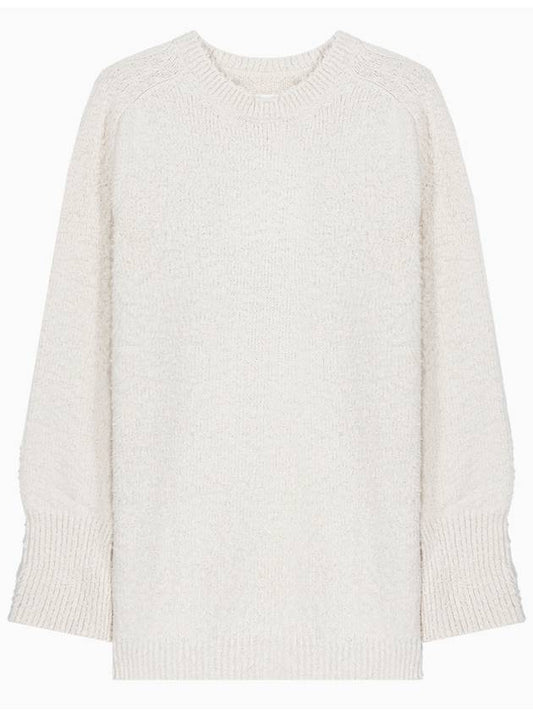 Stitch Texture Knit Top Beige - MAISON MARGIELA - BALAAN.