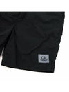 Eco-Chrome R Logo Patch Swim Shorts Black - CP COMPANY - BALAAN 4