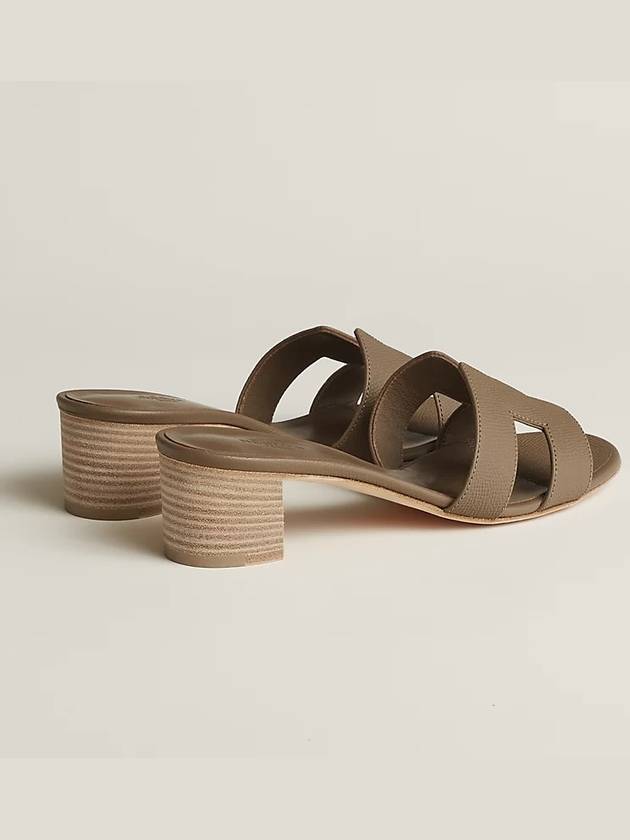 Oasis Epsom Sandals Etoupe - HERMES - BALAAN 3