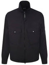 Chrome R Lens Wappen Overshirt Zip-Up Jacket Black - CP COMPANY - BALAAN 2