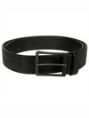 Intrecciato Leather Belt Black - BOTTEGA VENETA - BALAAN 2