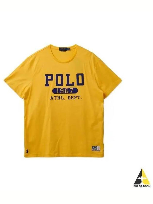 Custom Slim Fit Logo Jersey T Shirt Yellow - POLO RALPH LAUREN - BALAAN 1