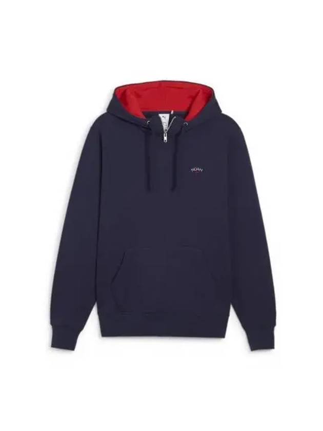 Embroidered Logo Hoodie Blue - PUMA - BALAAN 2