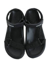 Women's Strap Logo Flavia Sandals Black - MONCLER - BALAAN 3