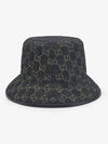 GG Denim Bucket Hat Black - GUCCI - BALAAN 2