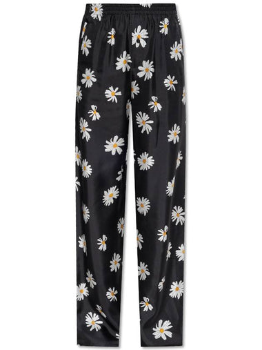 Moschino Silk Trousers, Women's, Black - MOSCHINO - BALAAN 1