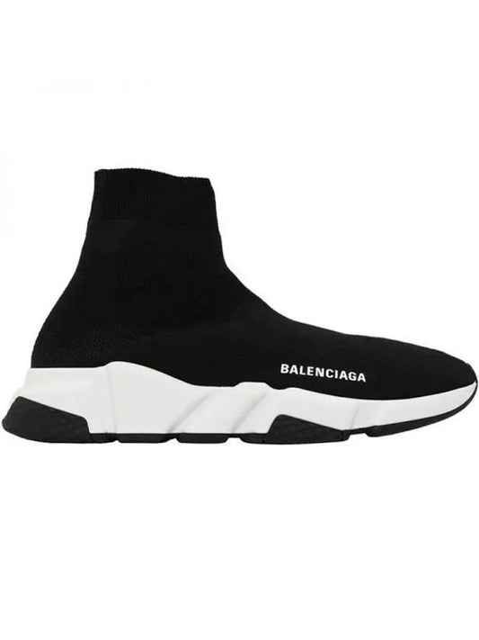 Speed Trainer High Top Sneakers Black White - BALENCIAGA - BALAAN 2