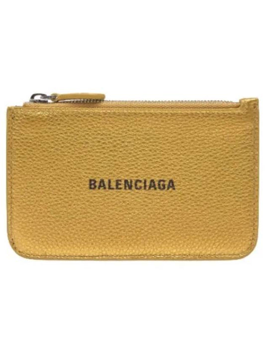 Cash Large Long Coin Card Holder Gold Wallet - BALENCIAGA - BALAAN 1