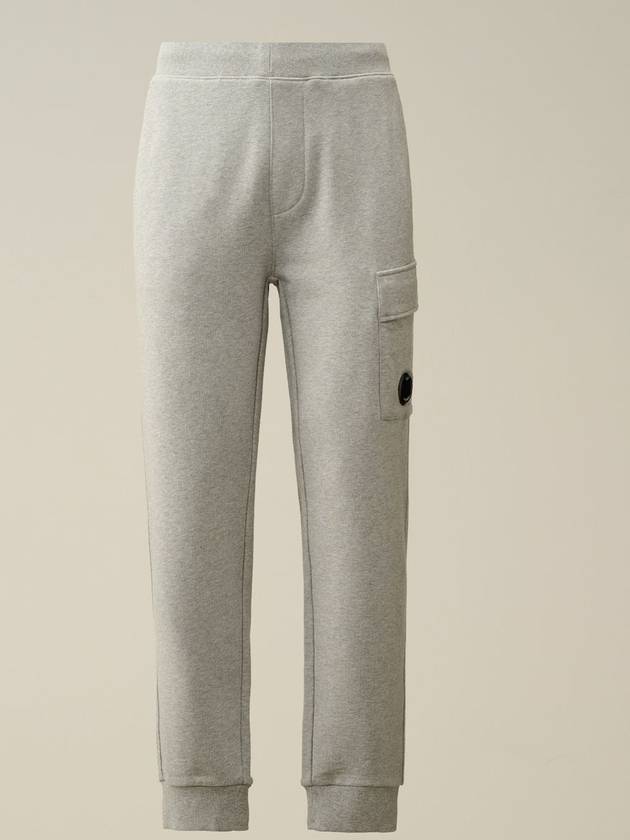 Diagonal Raised Fleece Cargo Track Pants Grey Melange - CP COMPANY - BALAAN 2