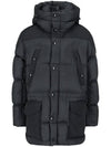 Logo Applique Nylon Puffer Padding Charcoal Grey - BURBERRY - BALAAN 3