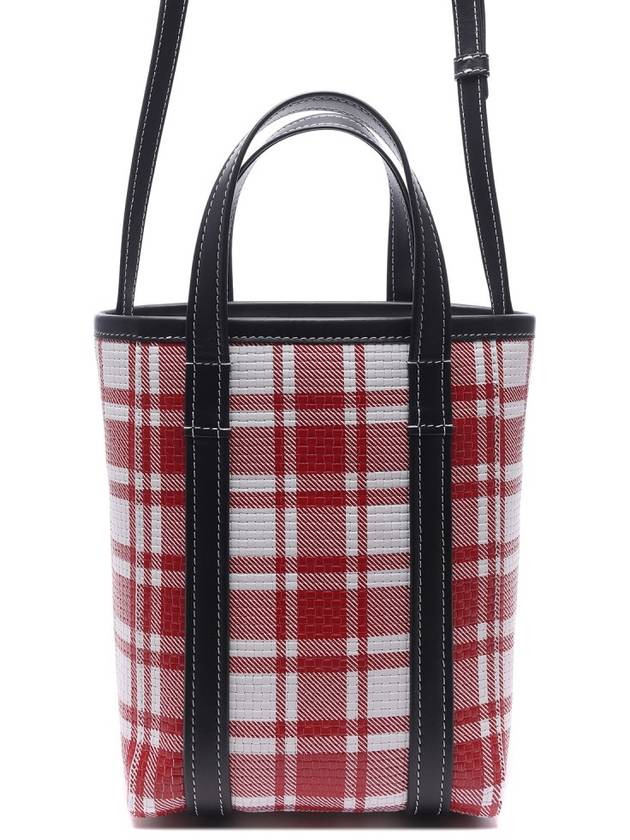 Check Barbes Small North South Shopper Tote Bag Red - BALENCIAGA - BALAAN 5