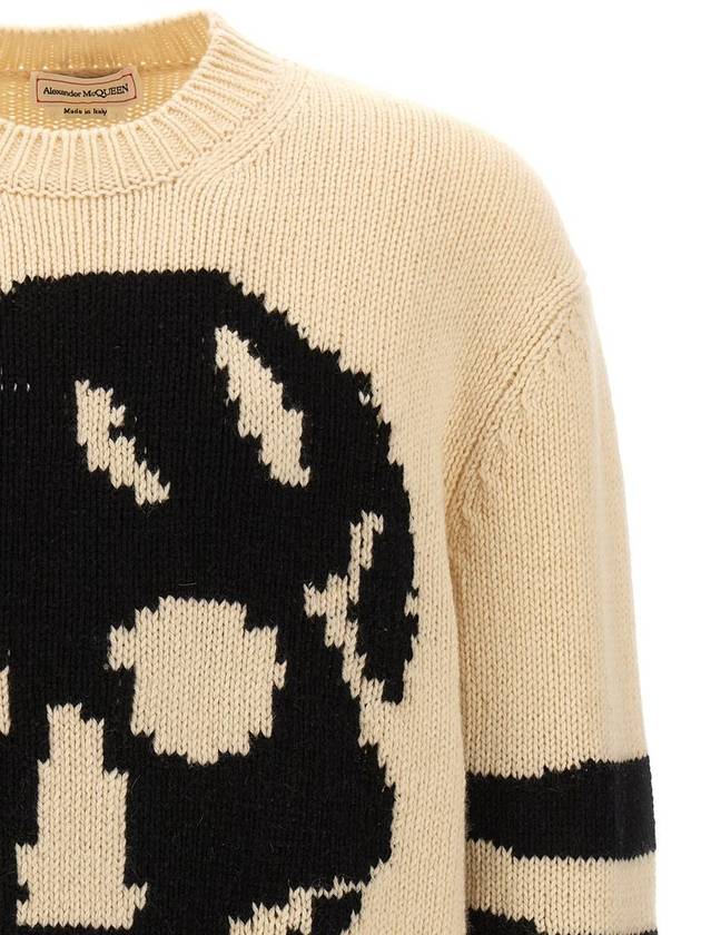 24 ss Wool Cashmere Skull Sweater 775761 Q1A73 9125 B0230978052 - ALEXANDER MCQUEEN - BALAAN 4