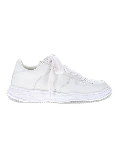 Wayne OG Sole Leather Low Top Sneakers White - MAISON MIHARA YASUHIRO - BALAAN 1