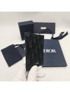 Bi-Fold Card Holder Black  Oblique Jacquard - DIOR - BALAAN 5