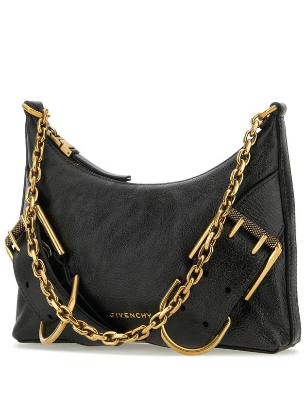 Voyou Boyfriend Leather Shoulder Bag Black - GIVENCHY - BALAAN 3