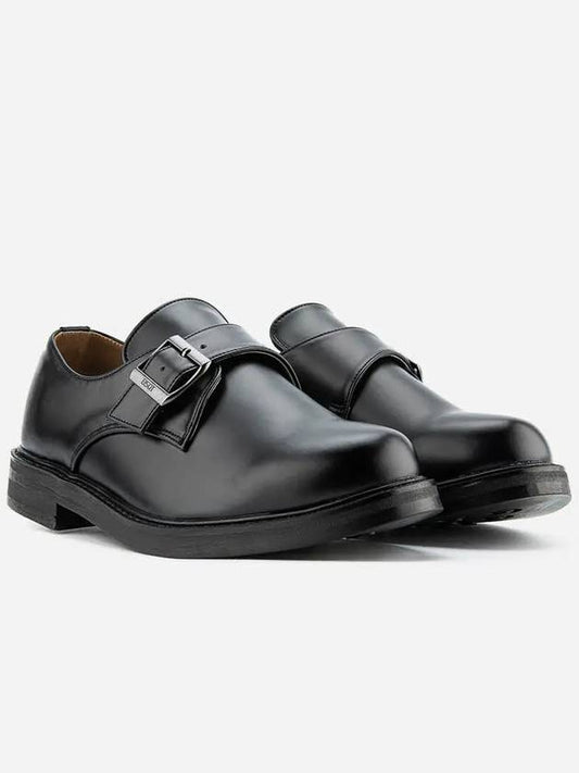 675 Basic Monk Strap Height Increasing Shoes Lucy Black - BSQT - BALAAN 1