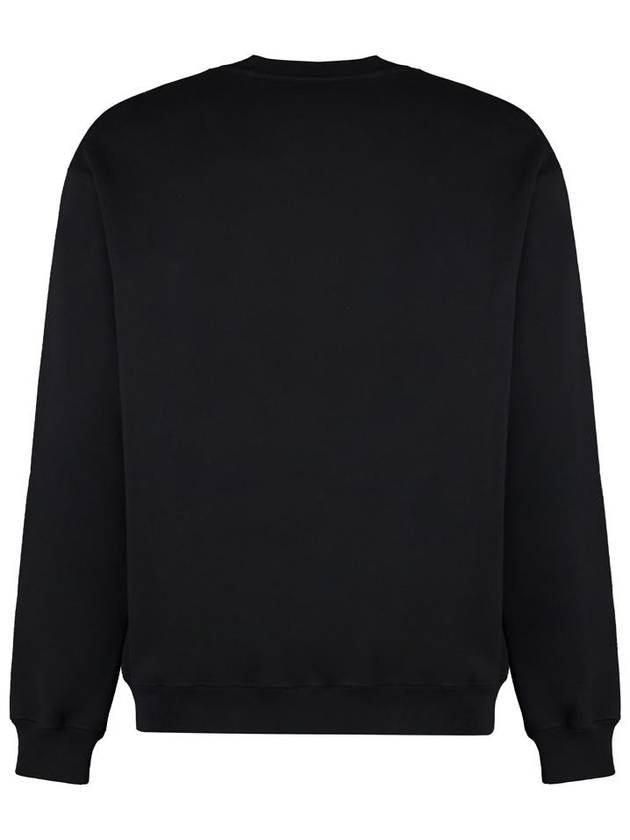 Embellished Logo Crew Neck Sweater Black - GUCCI - BALAAN 3