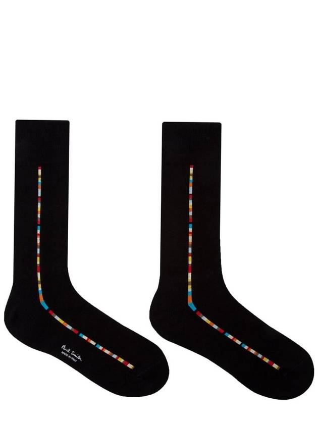 Signature Stripe Long Socks Black 3 Packs - PAUL SMITH - BALAAN 6