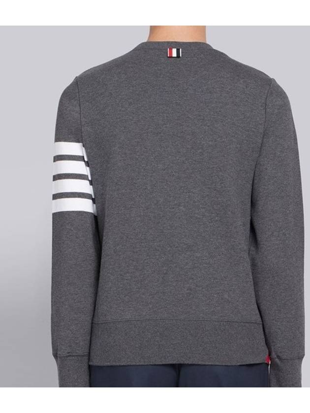 4 Bar Loopback Jersey Sweatshirt Dark Grey - THOM BROWNE - BALAAN 5