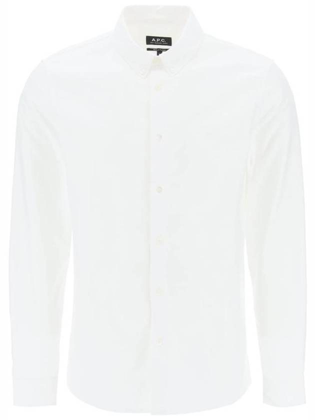 Men's Chemise GreGG Long Sleeve Shirt White - A.P.C. - BALAAN 2