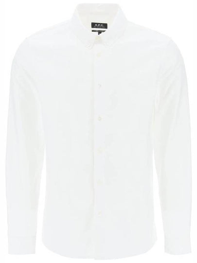 Men's Chemise GreGG Long Sleeve Shirt White - A.P.C. - BALAAN 2