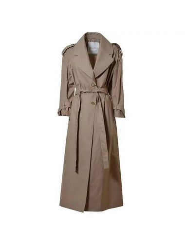 The Cube Belt Trench Coat Beige - MAX MARA - BALAAN 1