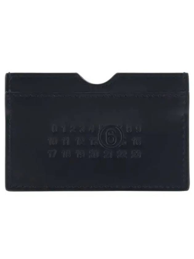 Embossed Logo Leather Card Wallet Black - MAISON MARGIELA - BALAAN 2