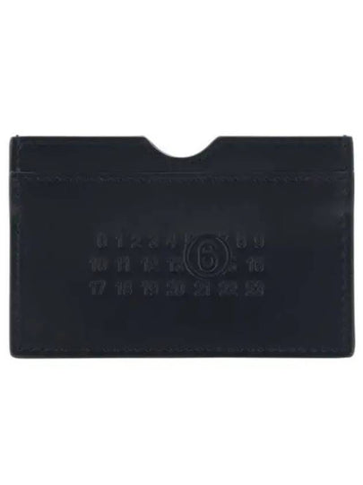 Embossed Logo Leather Card Wallet Black - MAISON MARGIELA - BALAAN 2