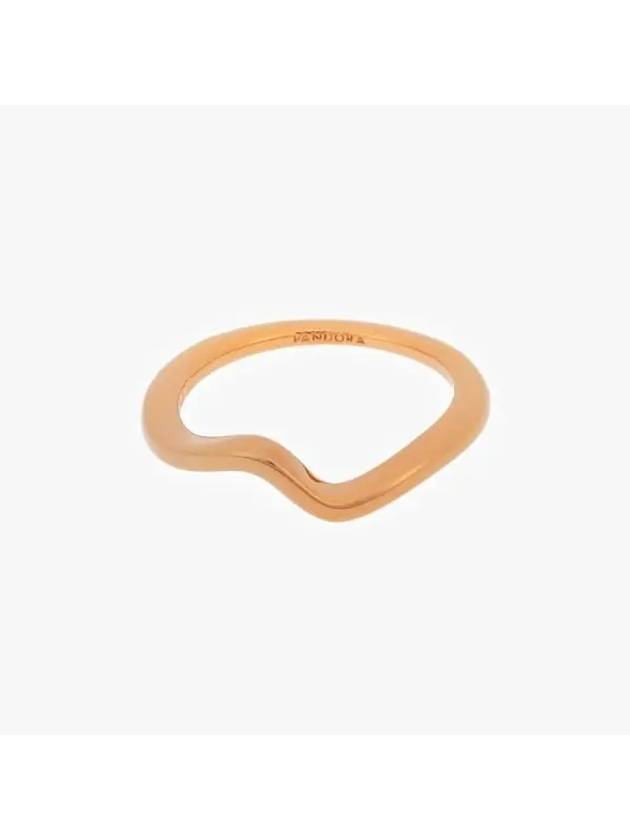 Polished Wave Ring Rose Gold - PANDORA - BALAAN 3