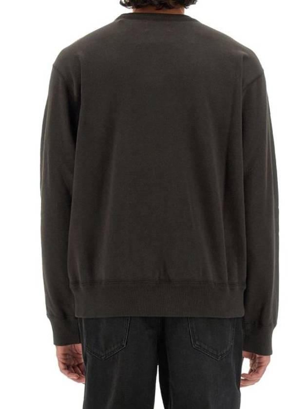 Mikis Embroidery Logo Sweatshirt Faded Black - ISABEL MARANT - BALAAN 4