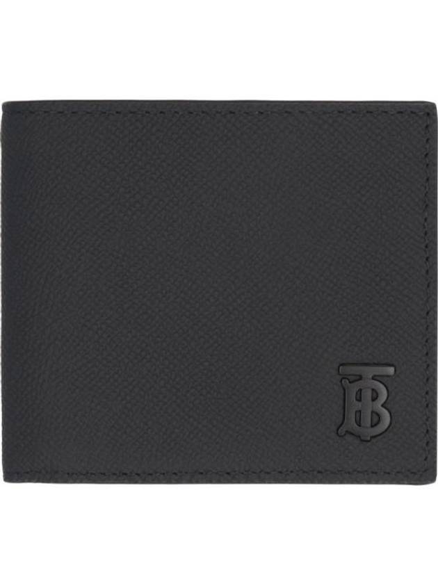 TB Monogram Granny Leather Halfwallet Black - BURBERRY - BALAAN 1