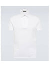 Men's Cotton Short Sleeve Polo Shirt White - LORO PIANA - BALAAN 2